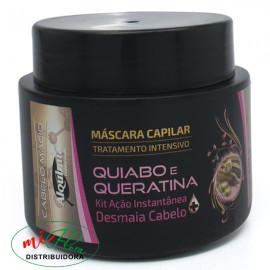 Mascara Capilar Quiabo e Queratina 500g 