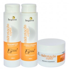 Kit HIDRATA��O CAPILAR 3 Itens Beg�nia