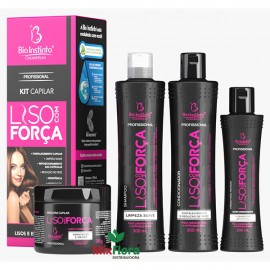 Kit Capilar LISO COM FOR�A 2 Itens BIO INSTINTO (Shampoo + Condicionador)