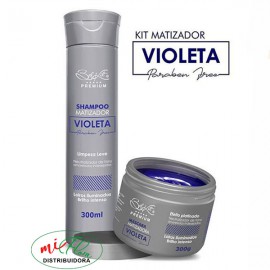 Kit Capilar Matizador Violeta Premium 2 Itens BelKit 