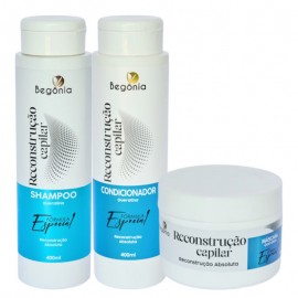 Kit RECONSTRU��O CAPILAR 3 Itens Beg�nia