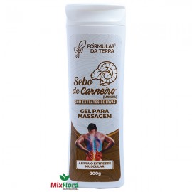 Gel para Massagem Sebo de Carneiro 200g Frmulas da Terra