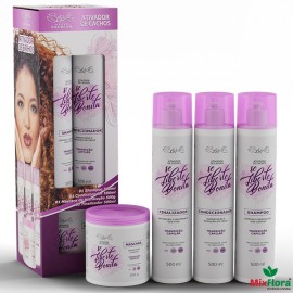 Kit Capilar SE LIBERTA BONITA Ativador de Cachos 4 Itens BELKIT