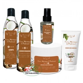 Kit Capilar Coco Moringa e Pantenol 5 Itens Dokmos