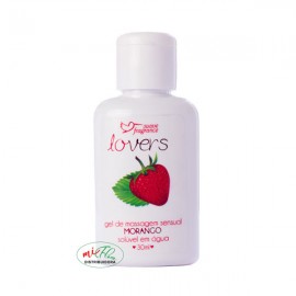 Lovers Gel de Massagem Sensual Morango 30mL Suave 