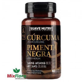 Suplemento Cúrcuma com Pimenta Negra 60 Cápsulas Suave Fragrance.