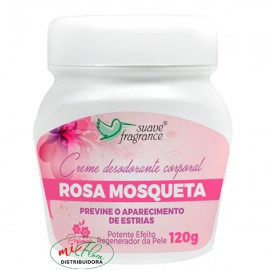 Creme Desodorante Corporal Rosa Mosqueta 120g Suave Fragrance 
