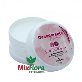 Desodorante Natural com leo de Rosa Mosqueta Melaleuca, Coco, Vitamina E e Bicarbonato 40g Dokmos