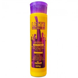 LEITE SILICONIZADO 320g Apinil Cosmticos 